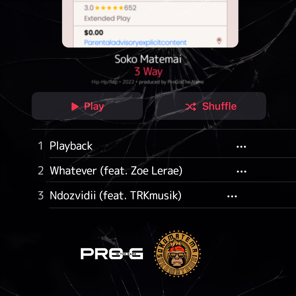 ProGIsTheName's tweet photo. Big THANK YOU to everyone bumping the #3WayEP with @SokoMatemai 🙌🏾❤️
If you haven’t heard it yet, it’s available on all platforms 📲🌍
https://t.co/tGCtseprOb https://t.co/gNb6hgUAFV