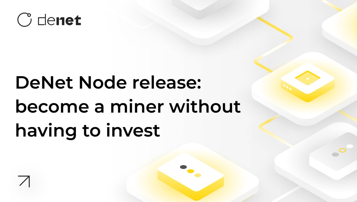 DeNetPro's tweet photo. How to become a #miner without having to #invest? We gonna change your image that you’ve always had of #mining! 

📖 Enjoy reading our new article about DeNet Node release >> https://t.co/onLE1OhapM

#web3 #ProofOfStorage #blockchain https://t.co/r7kwBTJwRT