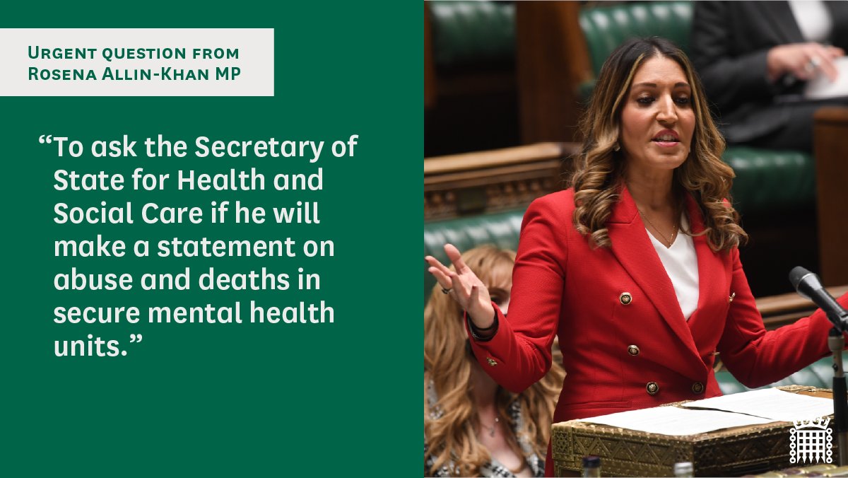 MP for Tooting @DrRosena is asking an urgent question. Watch here: parliamentlive.tv/event/index/3e…