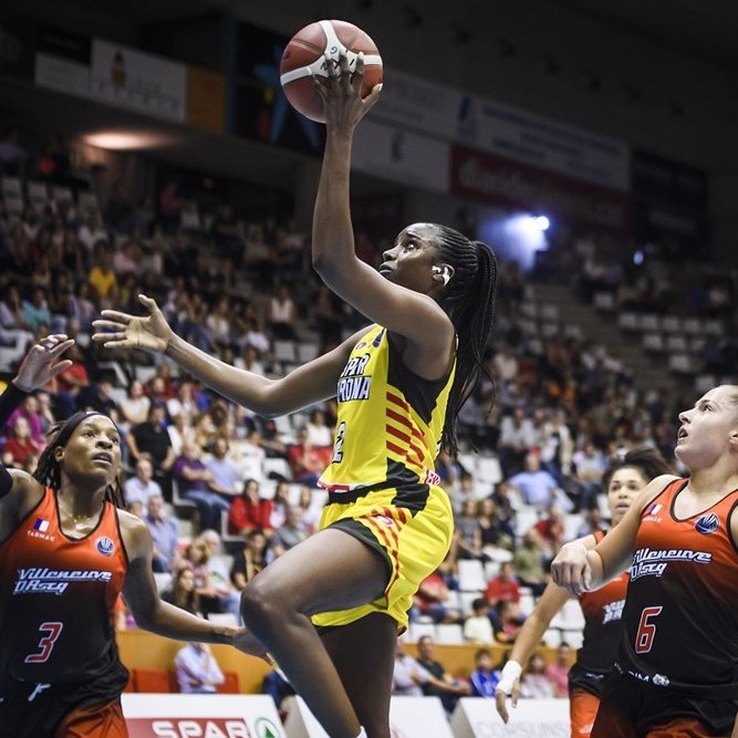 Binta Drammeh en EuroLeague:

▪️ 11.3 puntos
▪️ 1.3 robos
▪️ 56.7% en tiros de campo
▪️ 57.1% en triples

Selección de tiro nivel Dios 🎯