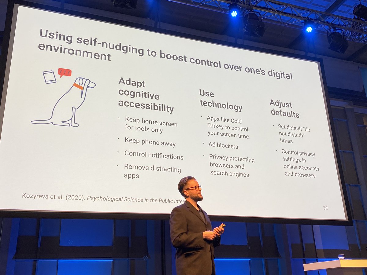 How to develop boosts?
1️⃣ Challenge ➡️ Competence ➡️ Boosting tools
2️⃣ Self-nudging
3️⃣ use cognitive/behavioral insights from psychology (eg saying out loud helps retention) #dvhg22