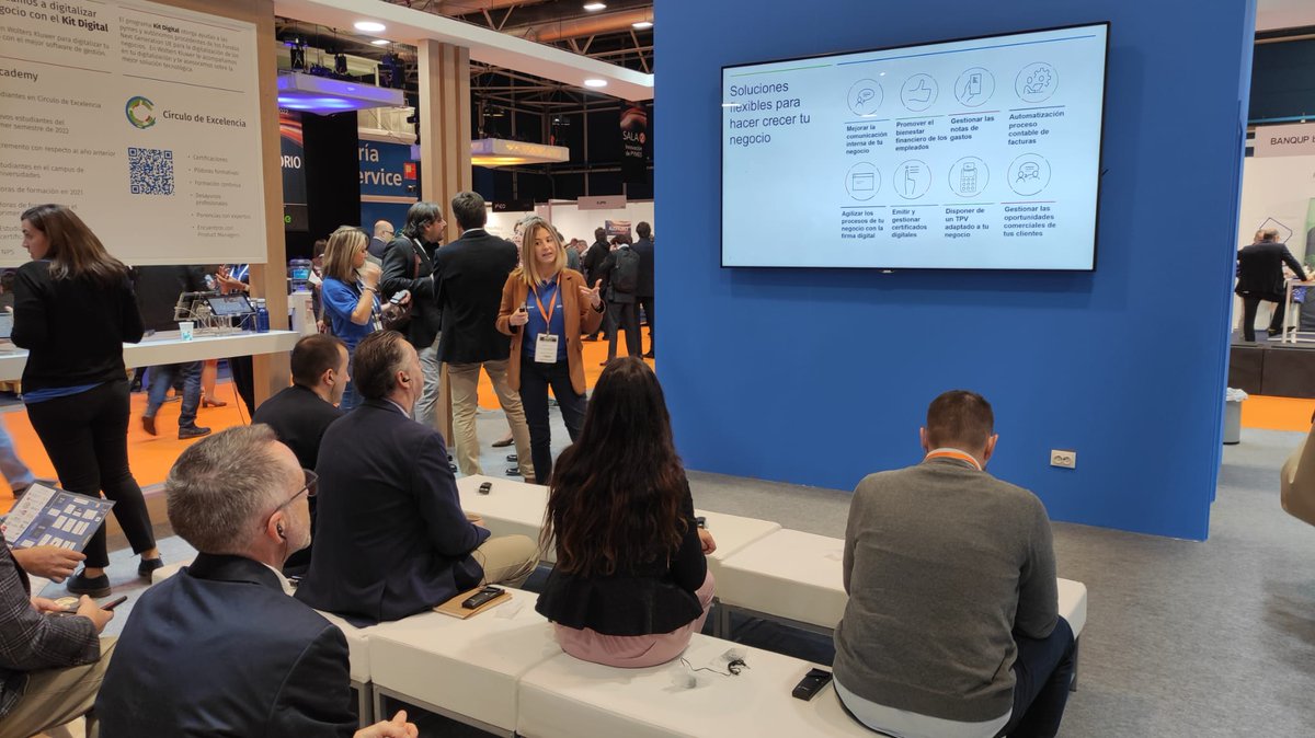 WKa3Software's tweet photo. ¡Ya estamos en #AccountexEspaña!🔝🔝 Visita nuestro stand y descubre las últimas tendencias para el #DespachoProfesional mientras compartimos un buen café. ☕ @AccountexEspana #IFEMA https://t.co/Lc4uUUilmk