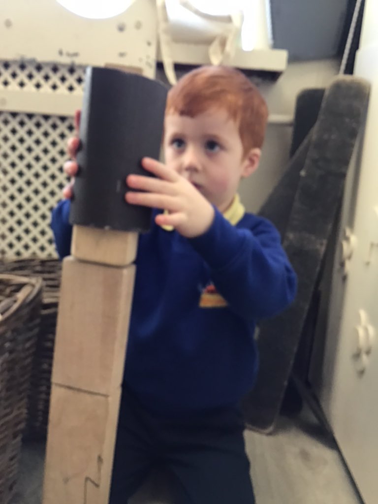 HolytownNC's tweet image. We are very busy using our imagination to construct models and measuring to see how big they are using measuring sticks and counting! #earlynumeracy #usingourimagination