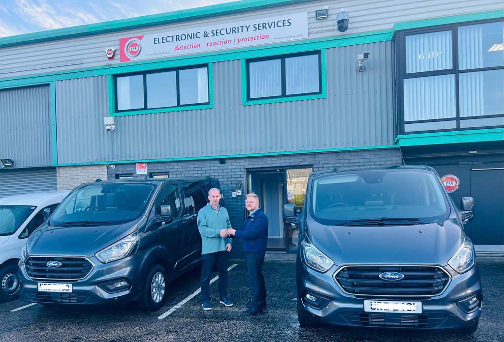 🚙📈 Delighted to have two brand new Ford Custom Transits delivered to ESS HQ

📍👷‍♂️ The Transits are the latest addition to our growing fleet that is essential in supporting our commercial &amp; domestic security &amp; fire protection services

🤝 Thanks to the Trustford team @ Craigavon