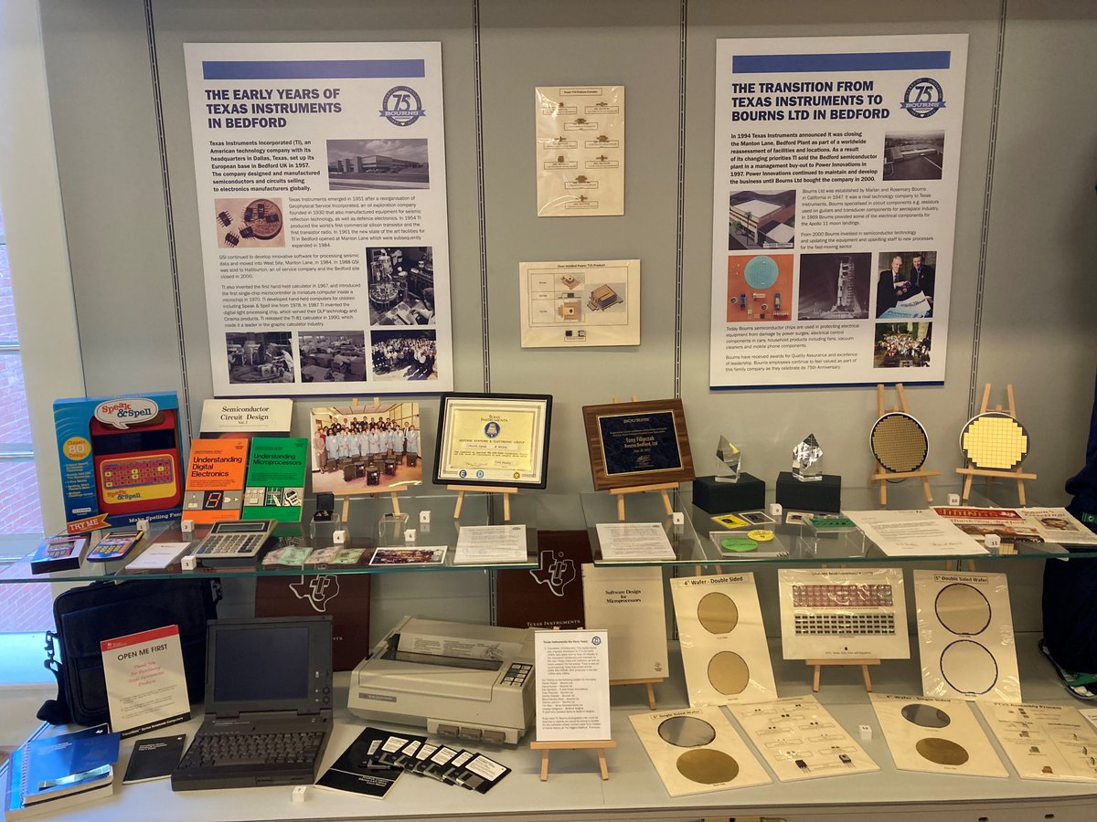 💻Discover the story behind Bedford’s technological innovation industry over the last 75 years through Texas Instruments and Bourns Ltd with our display at The Higgins Bedford. 📍 Outside the 'Somewhere in England' Gallery. 📆 October 2022 – June 2023