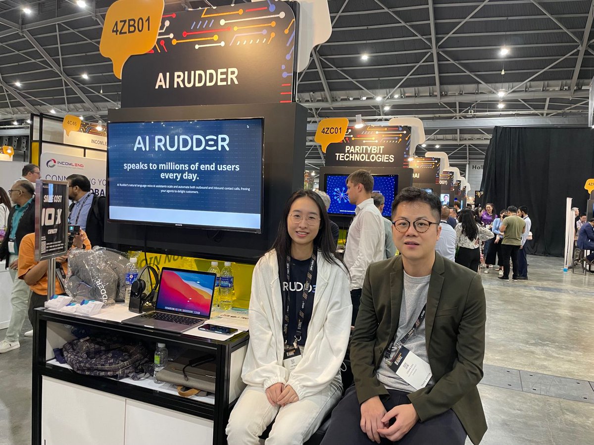 AIRudder's tweet photo. We are here at the @sgfintechfest!

Come meet us at the Singapore Expo Hall 4 if you are around and would like to learn more about what #voice #AI can do for #fintechs, #FSI, and service providers. 🚀 https://t.co/nY98duI5hN