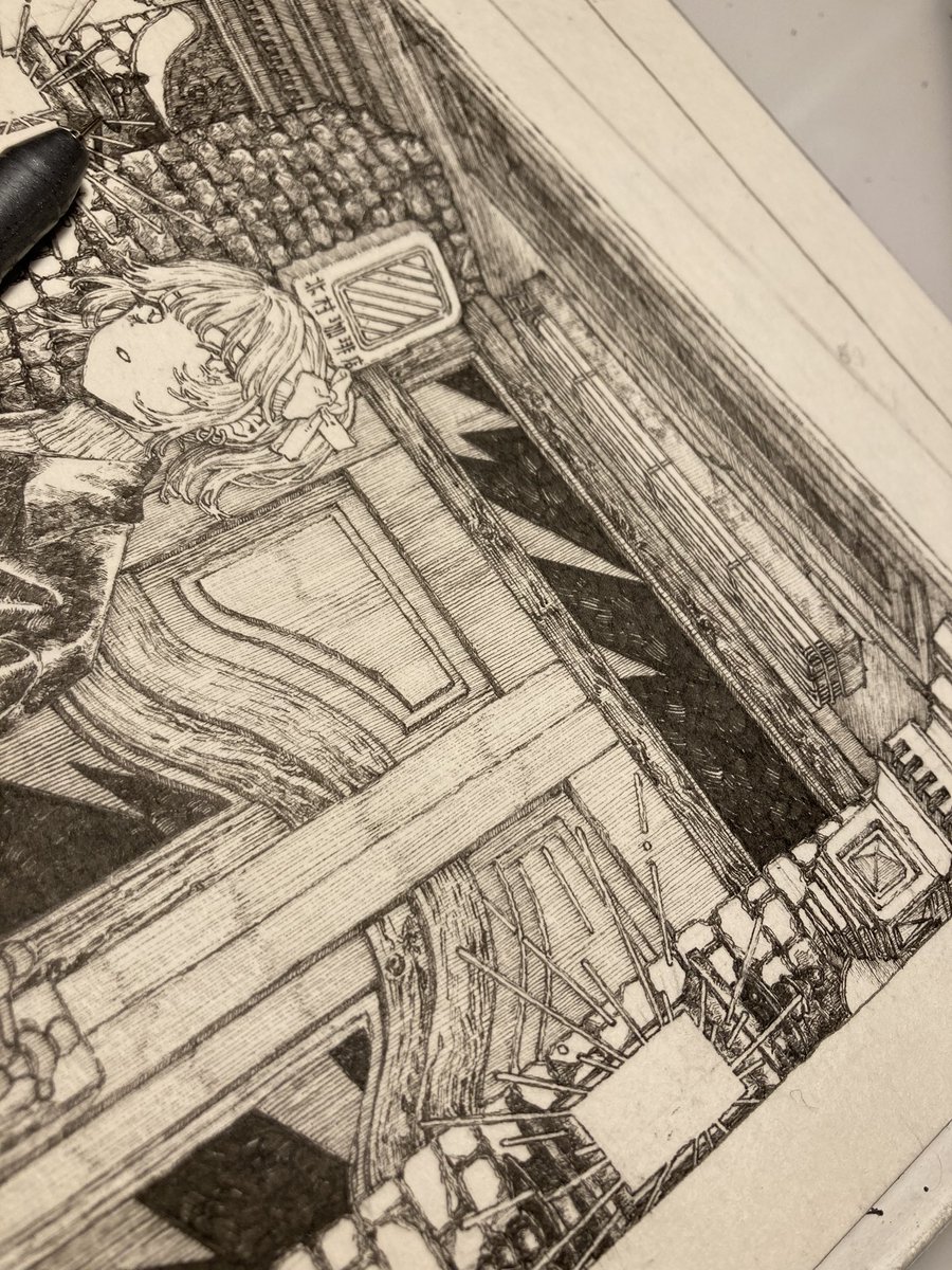 本作の過程です https://t.co/izZ40RkHKM 