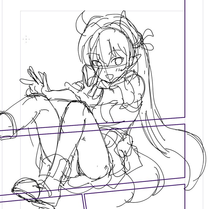 なんだか知らないけども流れてきたら適当でもざっと描く…みたいな?w
って仕事が進まんか。・゜・(ノ∀`;)・゜・ 