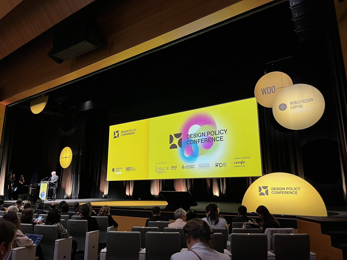 Strong message from Spanish and Valencian political leaders at the opening of the Design Policy Conference - the quality of our lives depends on the quality of our design. 
WDO President David Kusama encourages all countries and cities to adopt design policies.