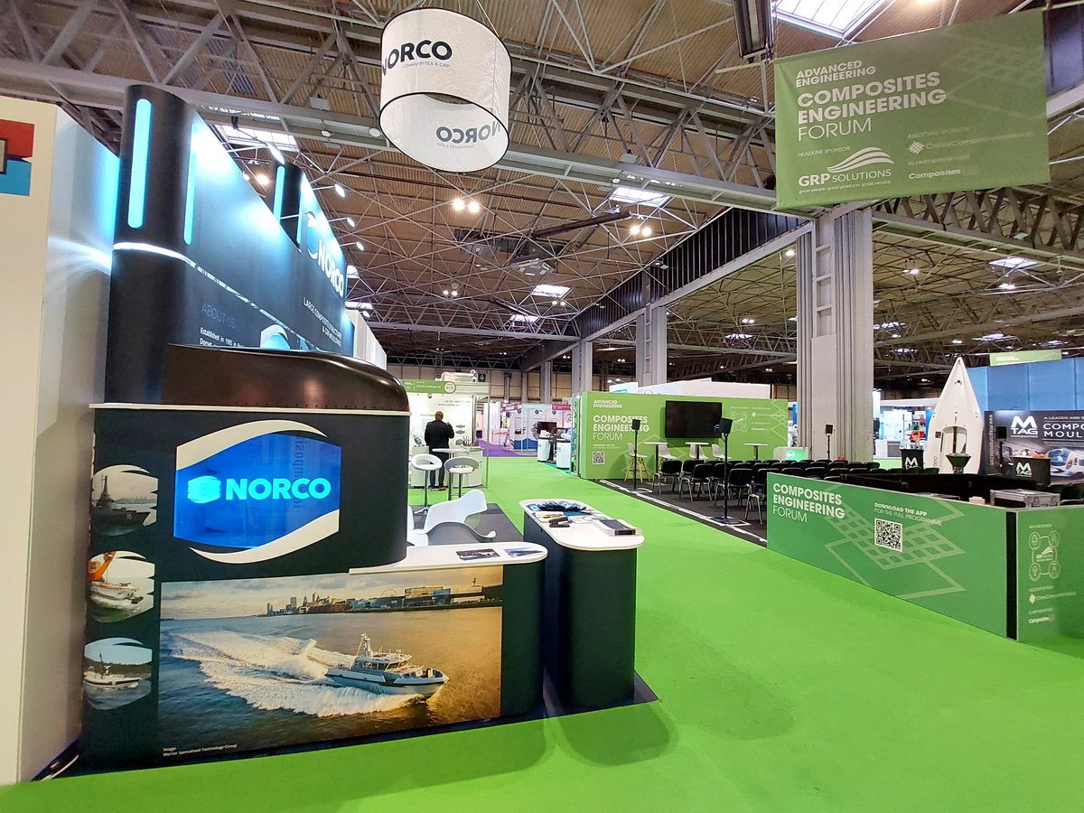 Final day at <a href="/advancedenguk/">Advanced Engineering</a> 2022! 👍

We had some great conversations yesterday and looking forward to more today! 🤝

Swing by our Stand Q124 in Hall 3A <a href="/thenec/">The NEC</a> to discuss your composites requirements! 💬

#aeuk22 #advancedengineering