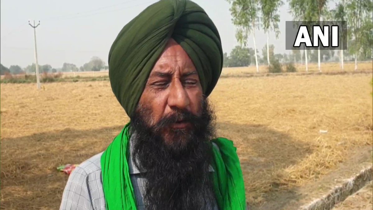 ANI's tweet image. Even as Delhi-NCR AQI continues to dip, stubble burning continues in Punjab; Visuals from Faridkot district

This govt made several promises to win our votes. But no step has been taken by them. No farmer burns stubble out of pleasure, we are forced to do it: A farmer