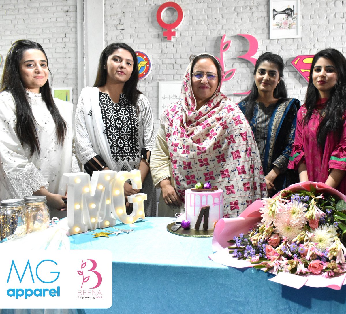 mgapparelpk's tweet image. “Empowered women, Empower women”. 
Following this ideology, #MG Apparel conducted an #embroiderytraining #session under the #BEENA initiative that facilitates our women to learn valuable and income-generating skills.

#MGApparel #Mahmoodgroup #CSR #WomenEmpowerment #Skills