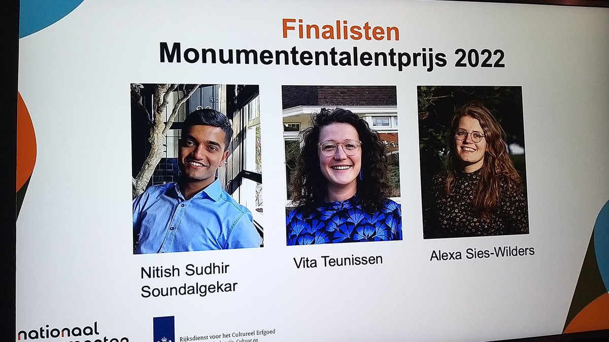 Monumentenwacht's tweet photo. De monumenttalentprijs 2022 is gewonnen door; Alexa Sies-Wilders !! en uitgereikt door @susanlammers van @RCE_erfgoed #NMC22 https://t.co/JzqYKHFaY1