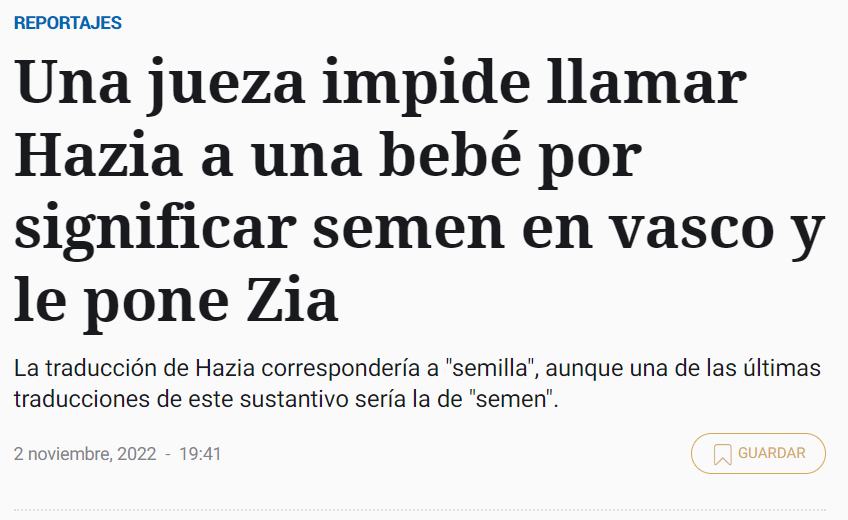 Bedarlari's tweet photo. Lo de la garantía de nuestros derechos lingüísticos.
Hoy como hace 50 años, ellos deciden como tenemos que llamar a nuestras hijas.

Hazia = semilla , como primera acepción, no como "de las últimas". https://t.co/gESS4JHEGq