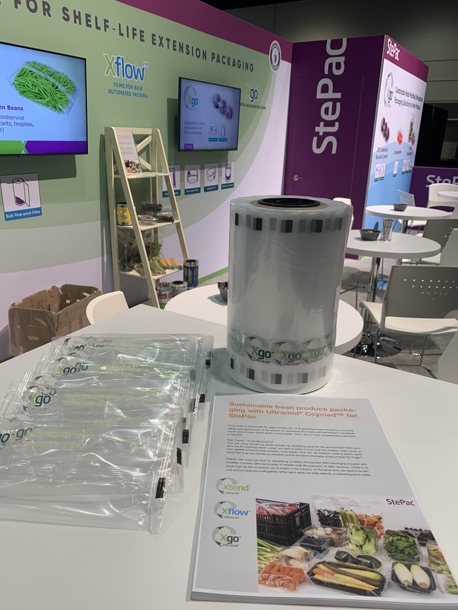 StePac_Xtend's tweet photo. #IFPA Orlando 2022: Presenting Xgo™ Circular™ sustainable retail packaging solutions!
We are proud of our cooperation with #BASF in creating sustainable packaging solutions for preserving quality and reducing waste in the fresh produce supply chain.
#StePac #packaging https://t.co/m06MgfPckF