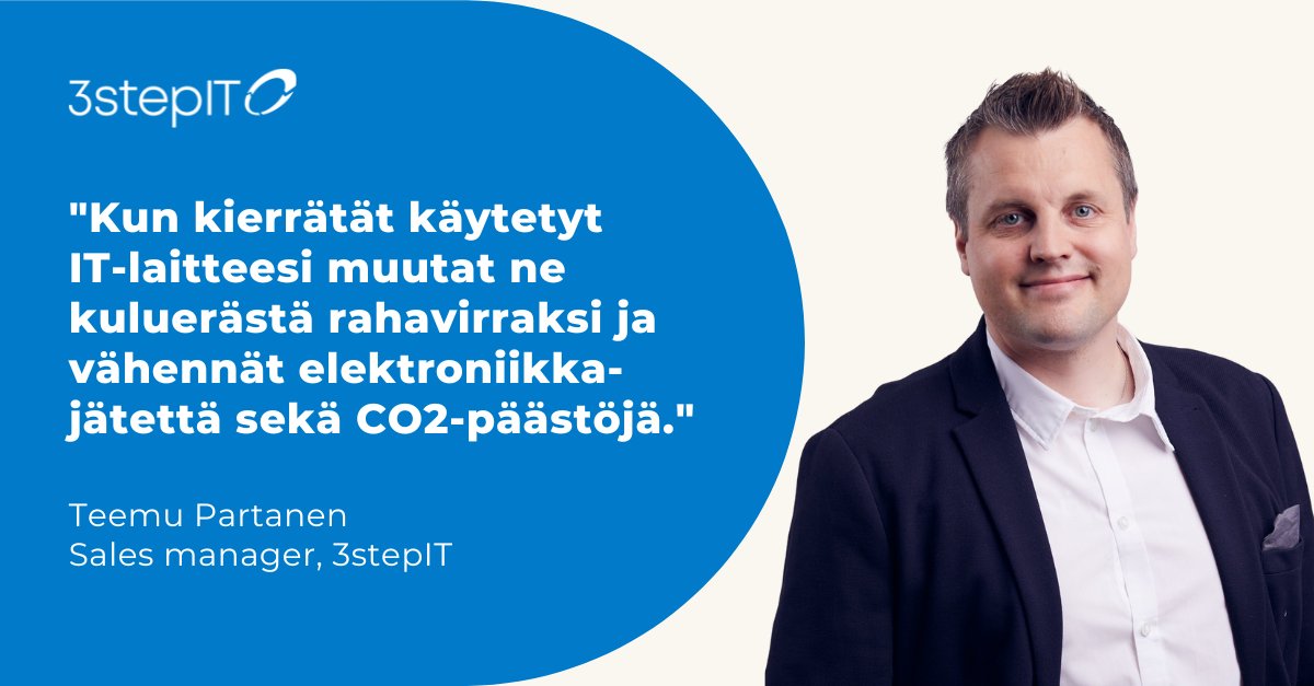 Tiedätkö mihin yrityksenne käytetyt läppärit, kännykät ja tabletit päätyvät, ja mitä niiden sisältämille tiedoille tapahtuu? 

Varaa aika asiantuntijallemme Teemulle ja anna vanheneville laitteillesi uusi elämä 👉 hubs.la/Q01rm4600