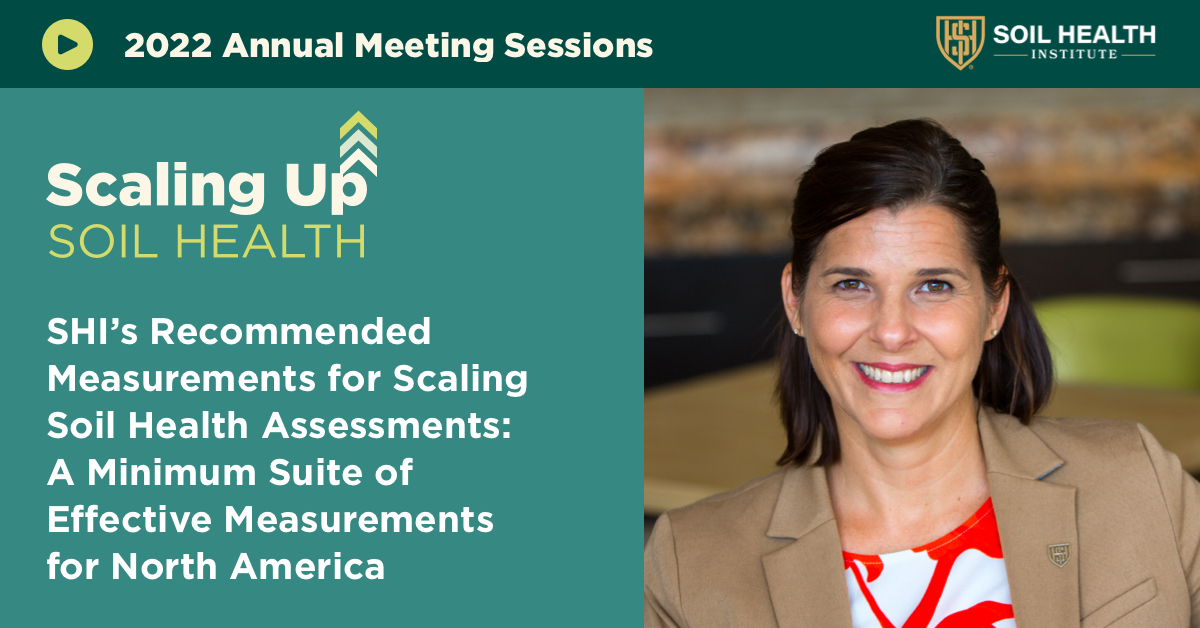 How can we consistently measure and monitor soil health at scale? At our 7th Annual Meeting, Dr. Cristine Morgan, SHI’s Chief Scientific Officer, announced a minimum suite of effective measurements for assessing #SoilHealth. View the recording: zcu.io/6qL3. #SHI