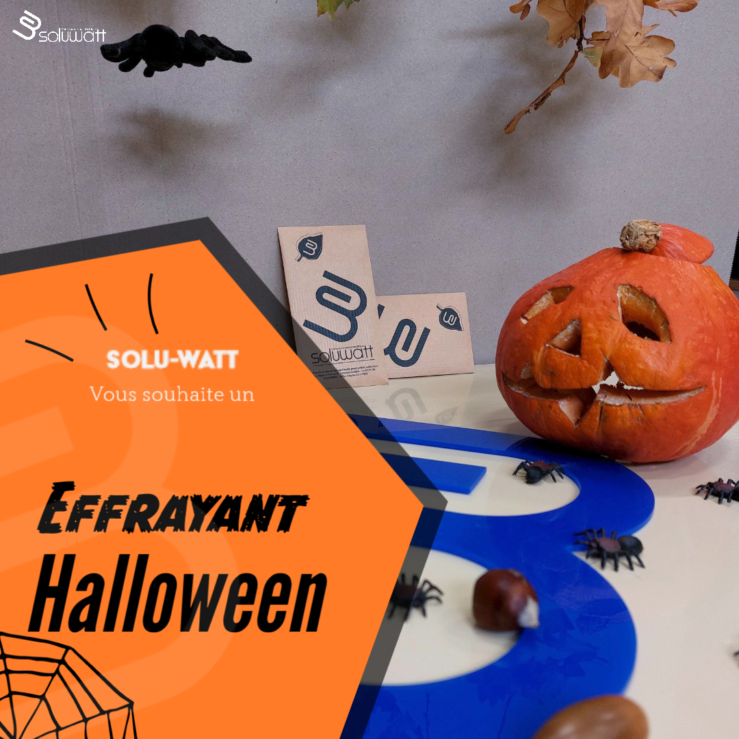 Solu-Watt vous souhaite un effrayant Halloween (avec un peu de retard). Toutes nos équipes s’activent pour préparer le salon Piscine Global qui se tiendra à Lyon du 15 au 18 novembre 2022. Venez nous rencontrer afin d’échanger sur vos futurs projets.  
#Solu-Watt #Halloween