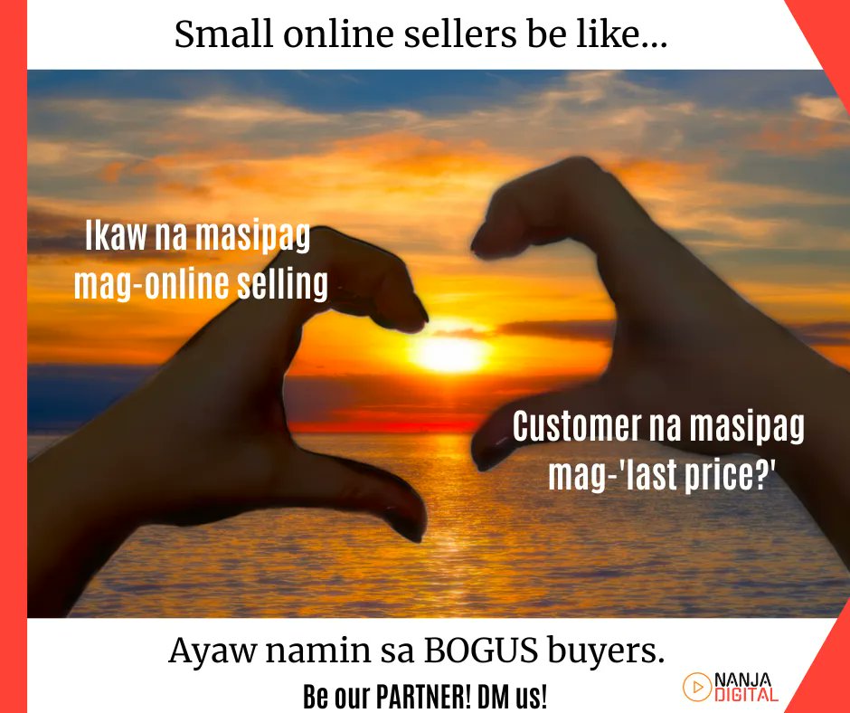 NanjaDigital's tweet photo. Ayaw namin sa BOGUS buyer!
#contentmarketing #digitalmarketing #socialmediamarketing #contentcreators #digitalmarketer #socialmediamanagement #digitalmarketingagency https://t.co/3oXLMyx6Yk