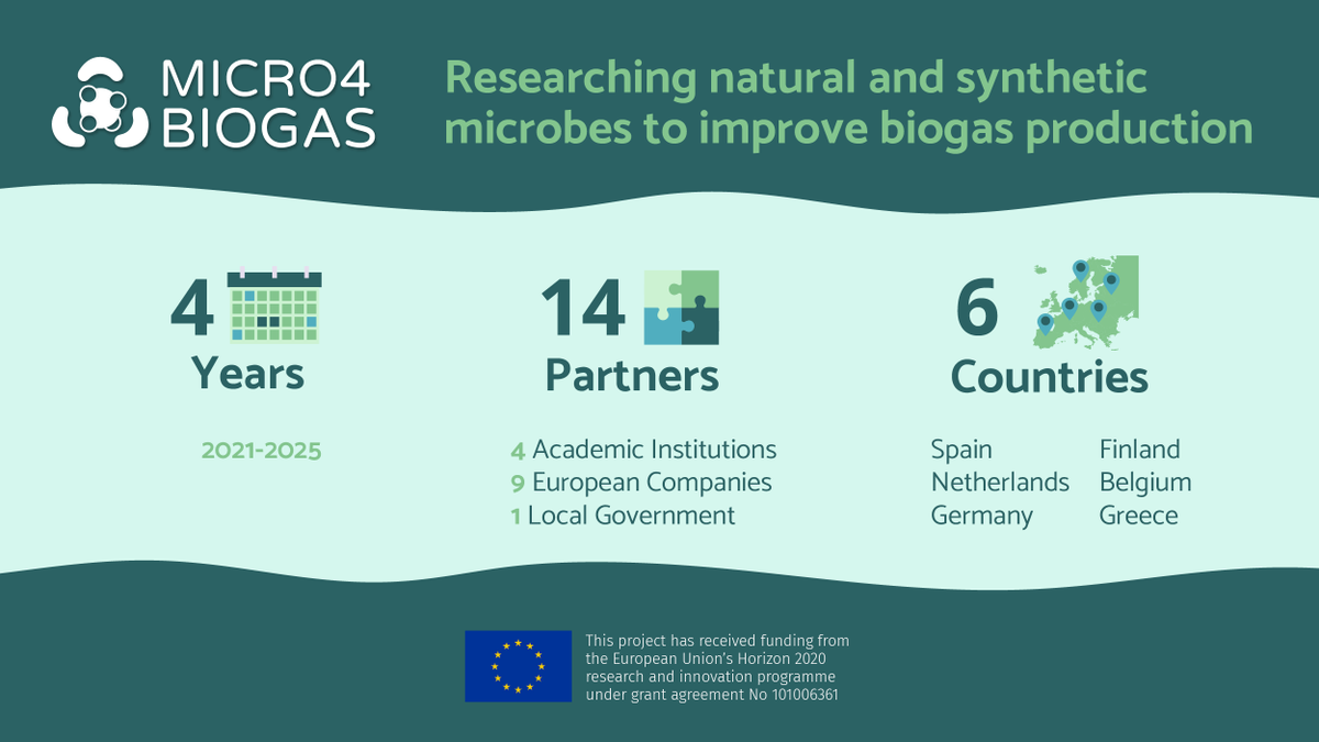 micro4biogas's tweet photo. On the market for a #postdoc? 🎓We have great news!
We're looking for an experienced microbiologist to join #Micro4Biogas in @UV_EG
All info here➡️https://t.co/Nxustb9nPP

🚨Deadline ends tomorrow!🚨 4th November 

#postdocjobs #postdocposition #microbes #anaerobicdigestion https://t.co/77eCr6X8Xl
