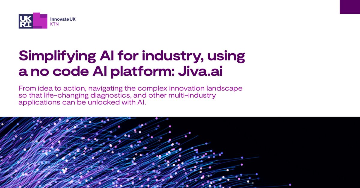 🏆 Success Story | Simplifying #AI for industry, using a no code AI platform - discover how we supported @jivaAI in sourcing #funding, saving resources and expanding into new markets with help from our #InnovationCanvas > bit.ly/3FDNLVe