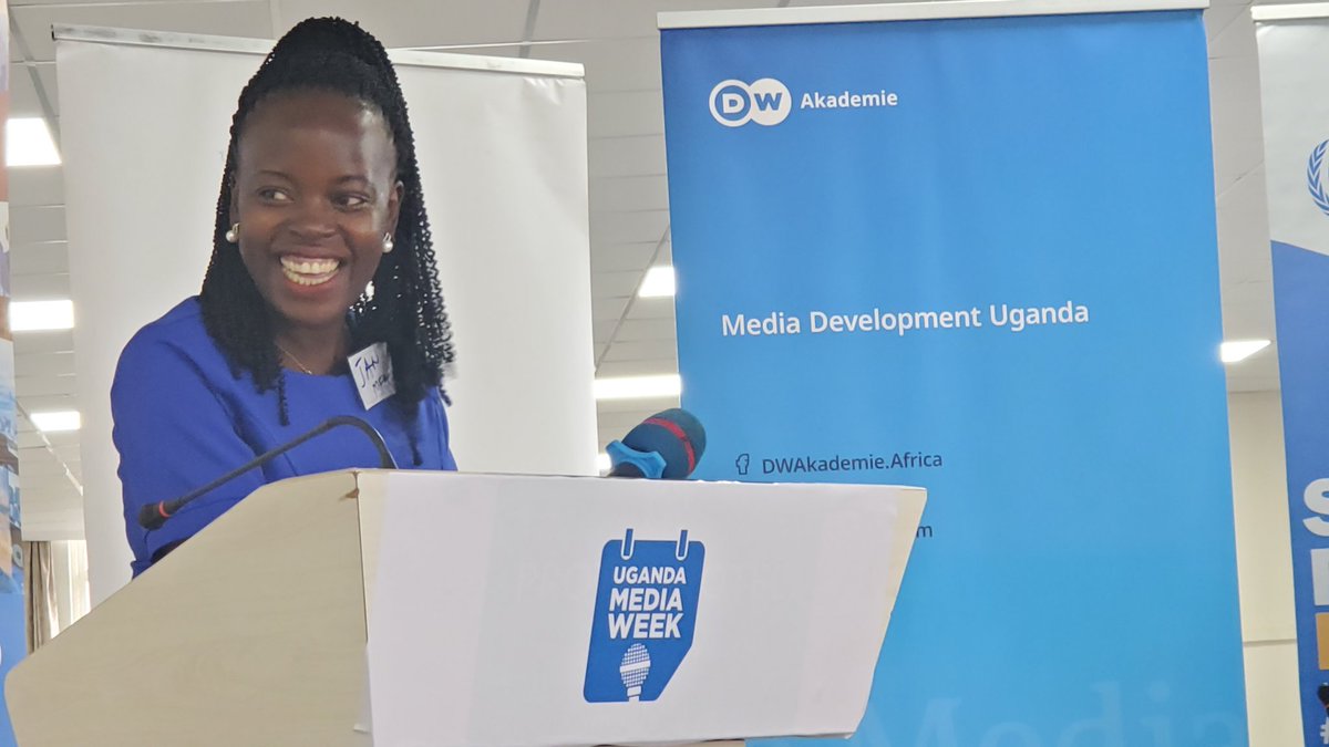 Our jolly moderator at the Uganda Media Week @SkyzHotelKla  #UgandaMediaWeek2022 #MediaWeek2022 #MediaMattersUG ##Journalism