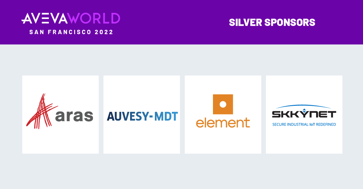 Hear from our Silver Sponsors and join us for #AVEVAWorld, November 14-17. Register today! bit.ly/3U1hZGb