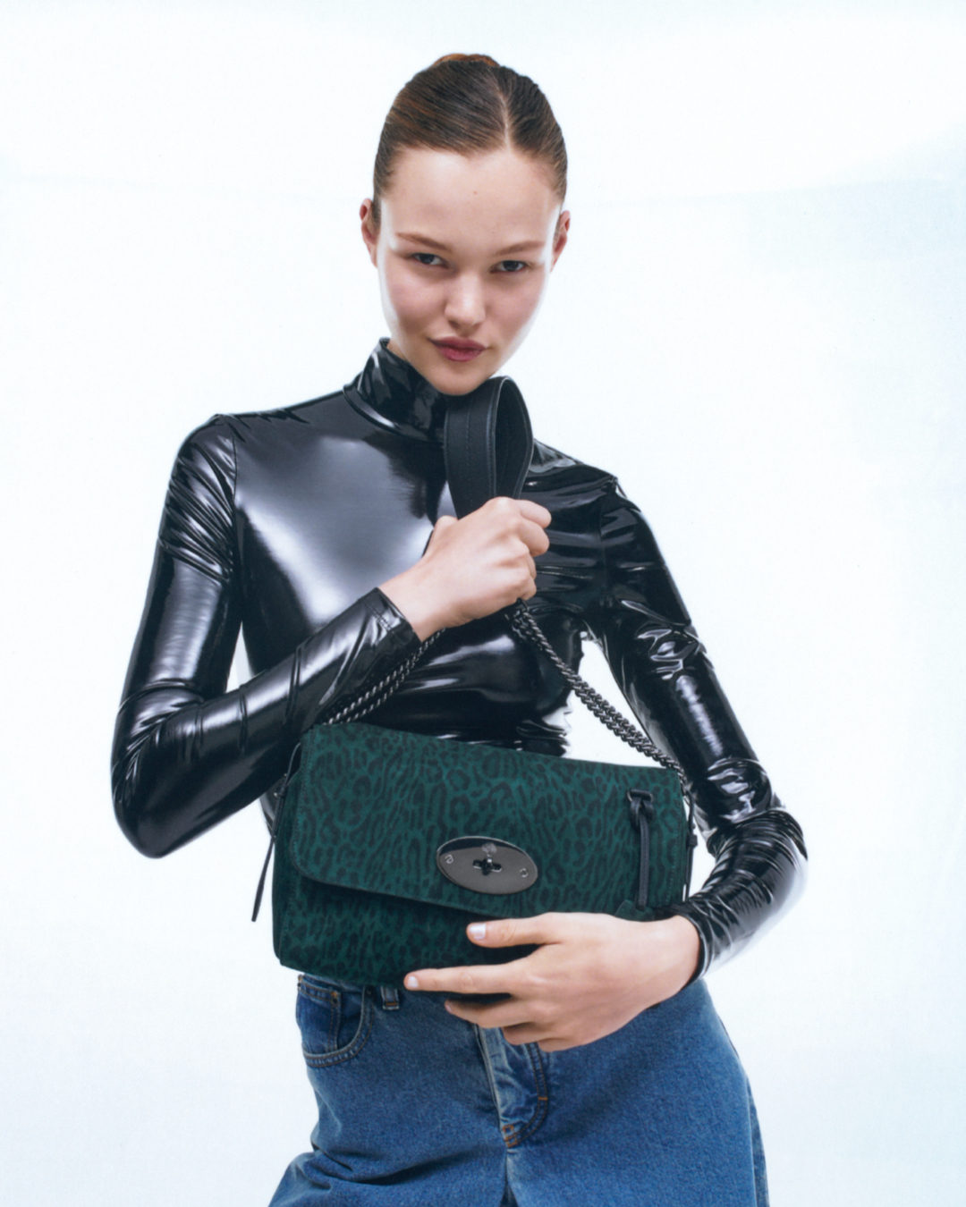 Mulberry on X Favourites refreshed our Medium Lily Top Handle in Mulberry Green and Black Leopard Printed Suede. MulberryEngland https t whisWx757e X