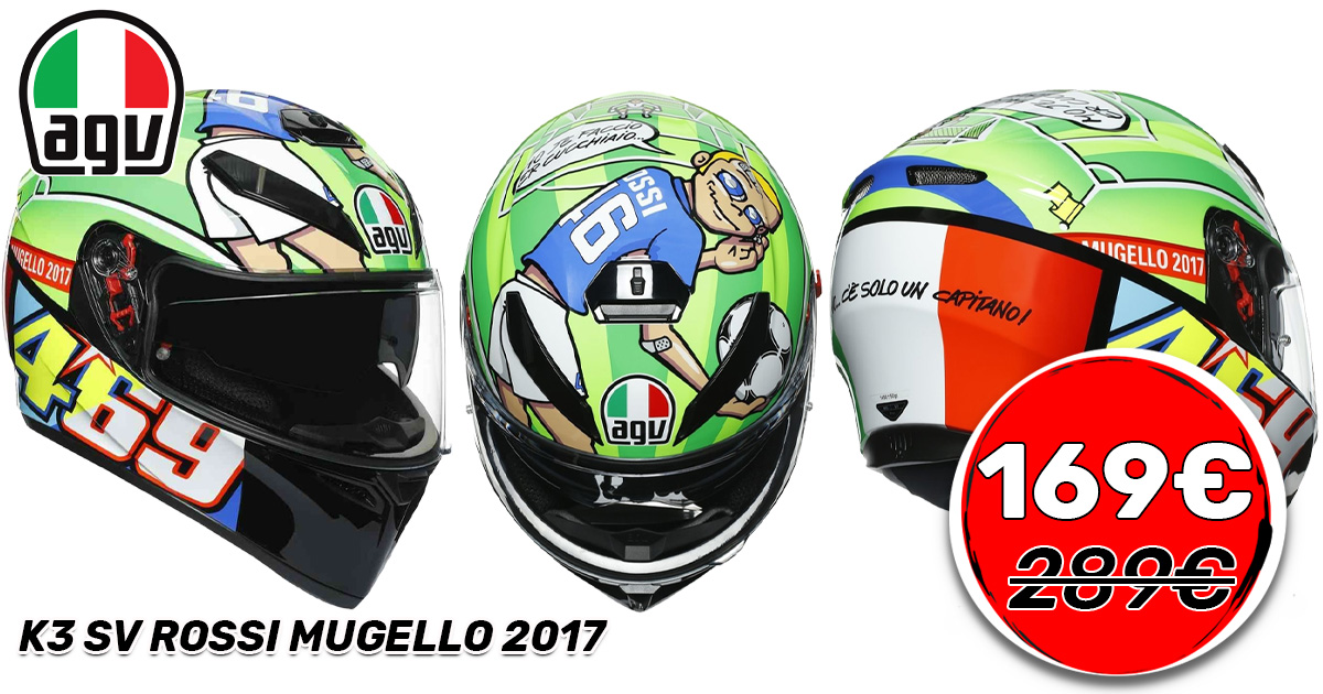 outletmotocom's tweet photo. 💥 #AGV K3 SV Rossi Mugello 2017 💥 ❗ Por solo 169€ ❗
✅ Fabricado en HIR-TH
👌 Acolchados Dry-Comfort
👉 Sistema de ventilación IVS
https://t.co/sMrYdlPNwL

#outletmoto #agvhelmets #valentinorossi #motogp #vr46 https://t.co/tFHyvqVPGr