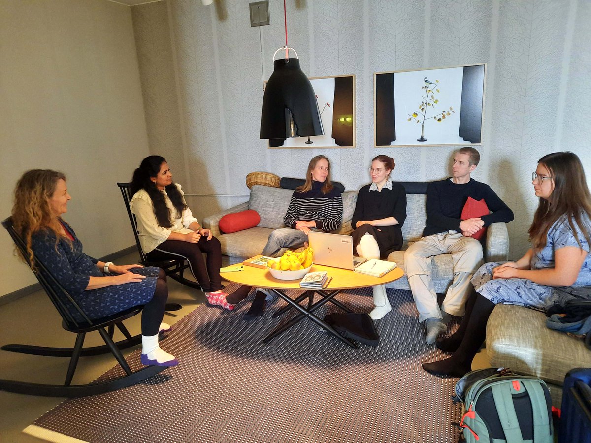 We were having teamwork sessions #puutlähellämme project team. It is 3rd year of the project, and finally we a near to get results published and discussed. Thank you <a href="/KoneenSaatio/">Koneen Säätiö</a> #SaariResidence