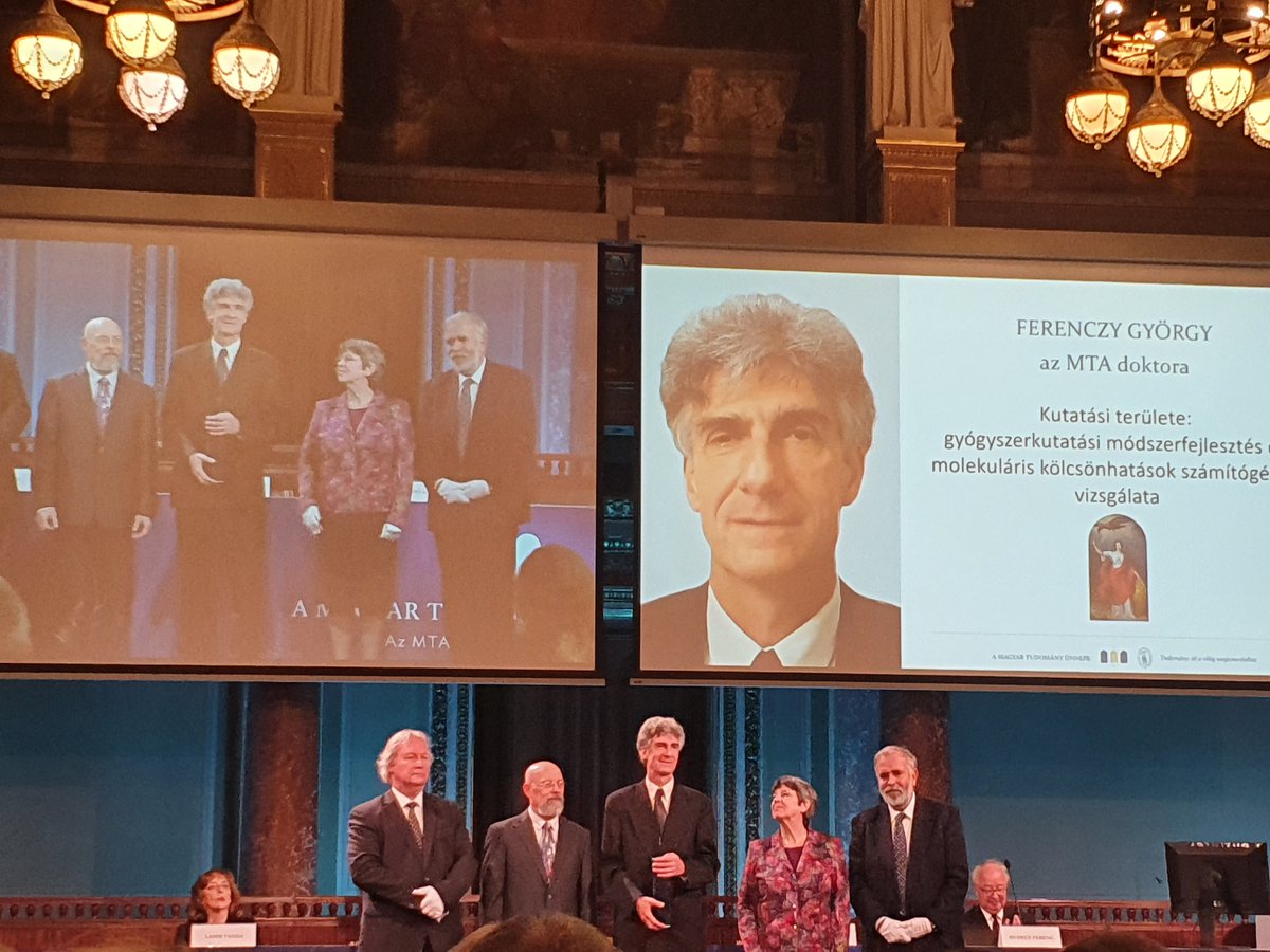 We congratulate our esteemed colleague, György Ferenczy, for being awarded with the Bruckner Győző Prize by the Hungarian Academy of Sciences, for his achievements in computational drug discovery! 👏👏