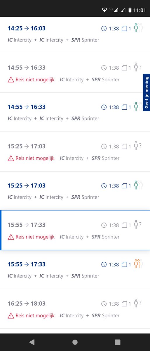 leeejow's tweet photo. @NS_online Wees ook eens duidelijk met je dienstregeling en kom t na. Ik reis wekelijks maar de keren zonder gemiste aansluitingen zijn triest genoeg op 1 hand te tellen.. nu ook weer in de planner, kan ik nu wel reizen of niet?? https://t.co/dHY9BuaaTE