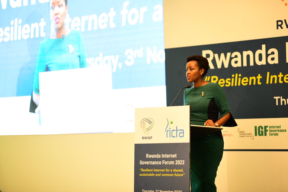 RICTA Rwanda (@rictainfo) on Twitter photo ''Everyone deserves to access an opportunity that comes with the digital world, and it's our duty to ensure that connectivity becomes universal, affordable, and accessible'' <a href="/MusoniPaula/">Paula Ingabire</a>, Hon. Minister <a href="/RwandaICT/">Ministry of ICT and Innovation | Rwanda</a> #IGF #RWIGF #RWIGF22 #IGFConversation ''Everyone deserves to access an opportunity that comes with the digital world, and it's our duty to ensure that connectivity becomes universal, affordable, and accessible'' <a href="/MusoniPaula/">Paula Ingabire</a>, Hon. Minister <a href="/RwandaICT/">Ministry of ICT and Innovation | Rwanda</a> #IGF #RWIGF #RWIGF22 #IGFConversation