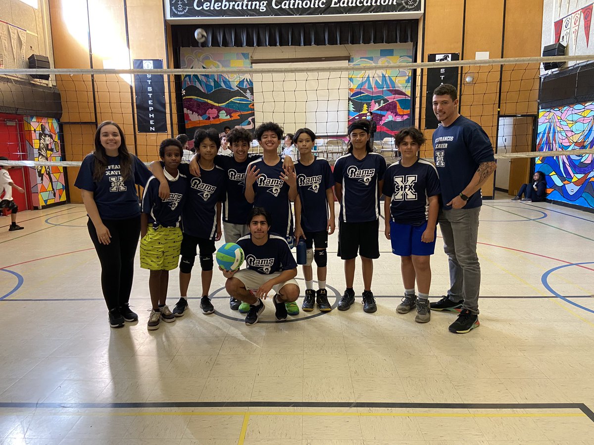 Congrats to our SFX intermediate Boys volleyball team!!! They showed teamwork, passion, and athleticism making it all the way to the FINALS today in a nail-biter finish! 🏐 Great Job Boys!!! @SFX_TCDSB