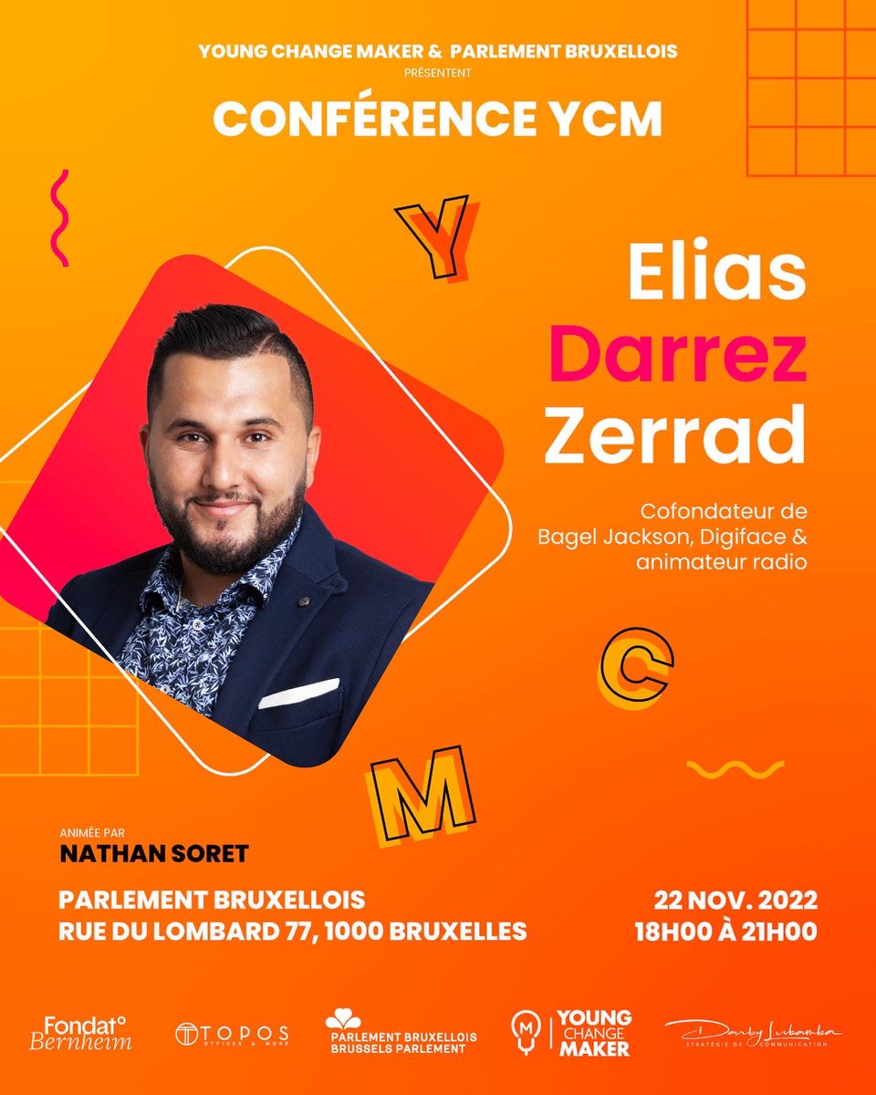 YChangeMaker's tweet image. Rdv le 22 pour la nouvelle conférence Young Change Maker dans l’hémicycle du Parlement bruxellois!  😎💡
Inscription : eventbrite.fr/e/billets-conf…
