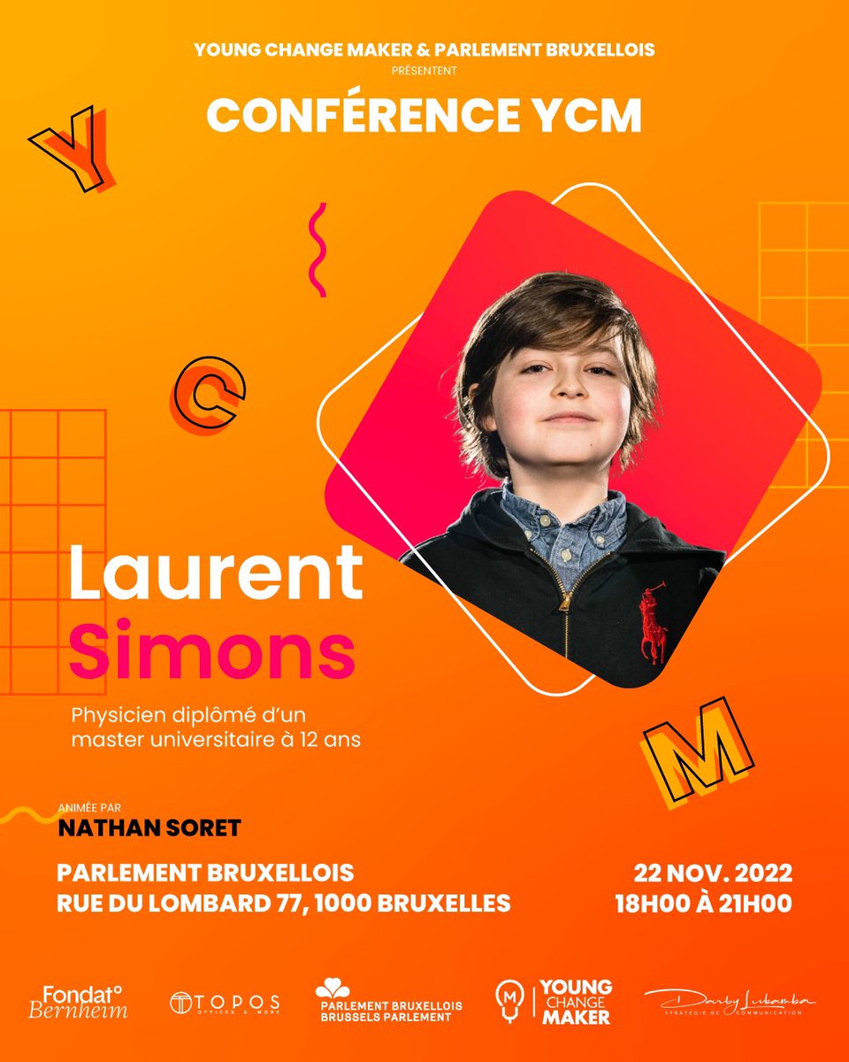 YChangeMaker's tweet image. Rdv le 22 pour la nouvelle conférence Young Change Maker dans l’hémicycle du Parlement bruxellois!  😎💡
Inscription : eventbrite.fr/e/billets-conf…