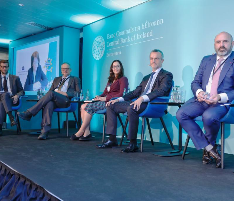 centralbank_ie's tweet photo. Collaboration between financial services, regulators, central banks and wider society is essential – Vas Madouros chairs a panel discussion on climate risk with Stephen Nolan @fc4sNetwork, Dawn Slevin, Thierry Philipponat @forFinancewatch and Elizabeth McCaul @ecb 
#FSCDublin2022 https://t.co/yuuJMv1luq