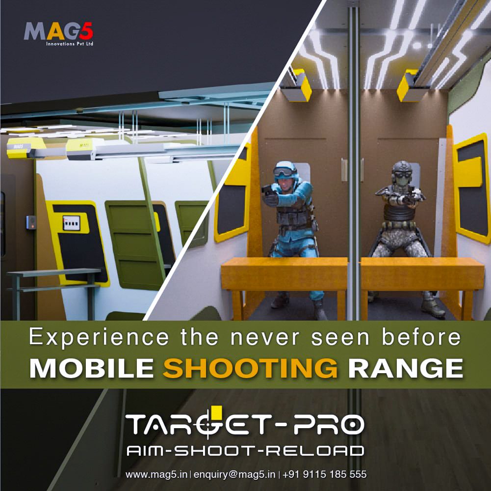 Mag5innovations's tweet photo. Experience the never seen before Mobile Shooting Range...
Target-Pro (Aim-Shoot-Reload)

For Further Info:
Reach us on our website- https://t.co/wMvQkwAkt4 or
Connect with us: 91151 85555

#mag5 #MAG5 #targetpro #mag5innovations #defence #defense #NDTV #abpnewslive #IndiaTV https://t.co/gU7xXpLQpw