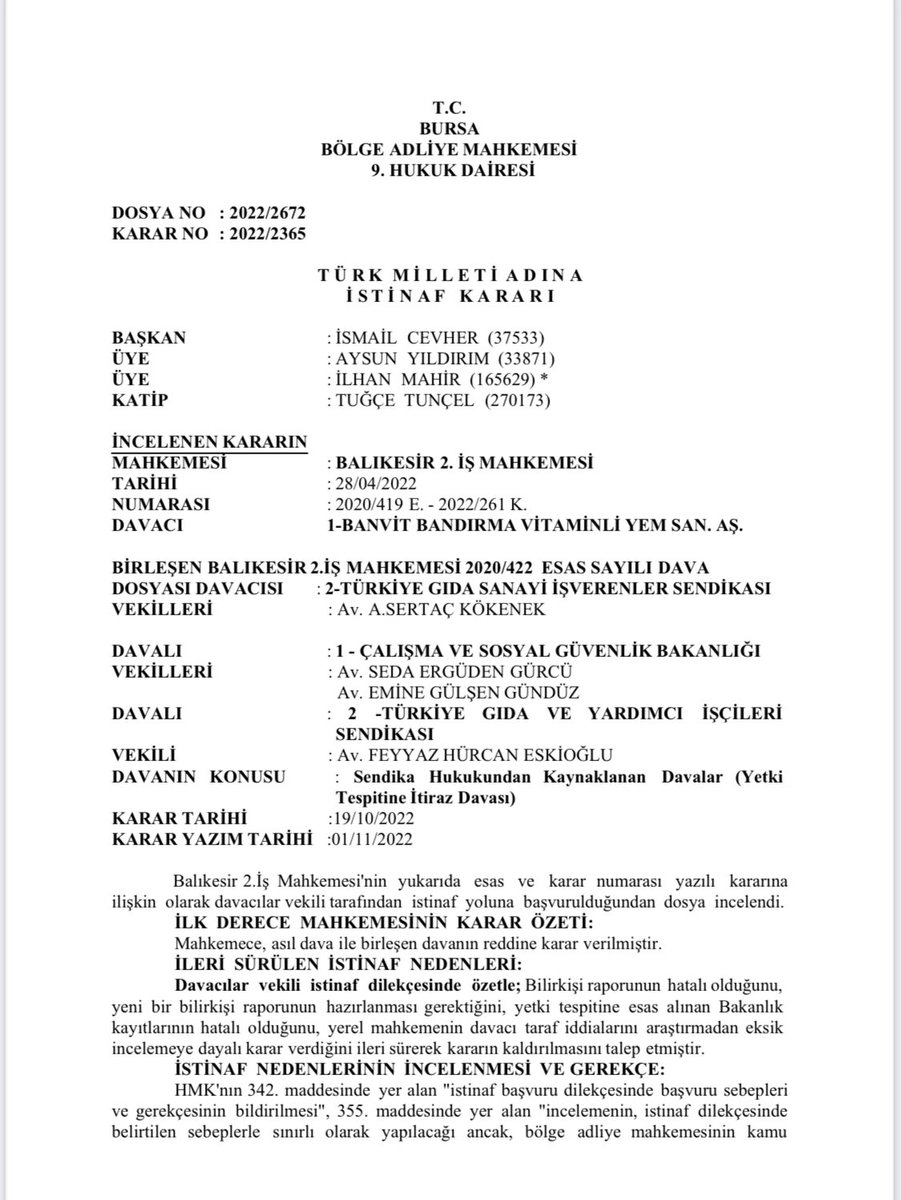 orenibrahim76's tweet photo. BANVİT EMEKÇİSİNİN MUTLU GÜNÜ !!!
BANVİT işverenliğinin tüm iyi niyetli çabalarımıza rağmen “ TİS ￼” Müzakere sürecini geciktirmek için sudan sebeplerle İSTİNAF mahkemesine yaptığı yetki itirazı bugün İlgili mahkeme tarafından reddedilmiştir, emekçi kardeşlerimize hayırlı olsun, https://t.co/OviyYLks7C