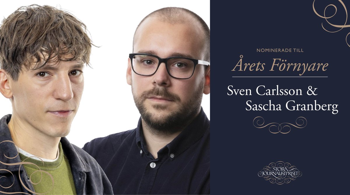 Nominerade till Årets Förnyare:
@Svenaxel och <a href="/achsasgrebnarg/">sascha granberg</a>  
Din hälsa till salu, Ekot Sveriges Radio
"Genom att skapa ett fejkapotek får de Facebook att tappa ansiktet."