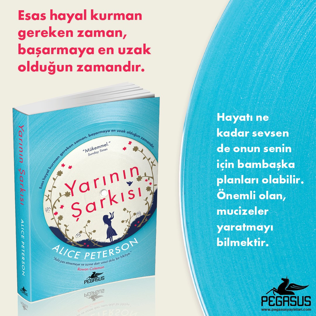PegasusYayinevi's tweet photo. YENİ KİTAP

YARININ ŞARKISI, ALICE PETERSON 

Özgün Adı: A Song for Tomorrow
Çeviri: Sevinç Seyla Tezcan
Tema: Roman
Sayfa: 416
👉 https://t.co/XoLo4Qk9zC

#kitap #yarınınşarkısı #asongfortomorrow #alicepeterson #yenikitap #pegasusyayınları https://t.co/3uFt1T6f2f