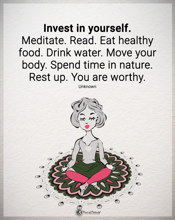 "Invest in yourself..."