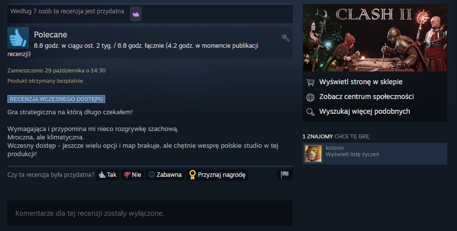 kantallive's tweet photo. Kto normalny pisze takie recenzje? 
Tyle "nagród społeczności", całowania po dupie, wychwalania twórców. 

A fakt smutny:
- konta po kilka gier
- brak avatarów
- ledwo co kot napłakał recenzji
- puste profile (to nie są normalni użytkownicy)

Widziałeś? @KrolMichal https://t.co/spckPhCdK0