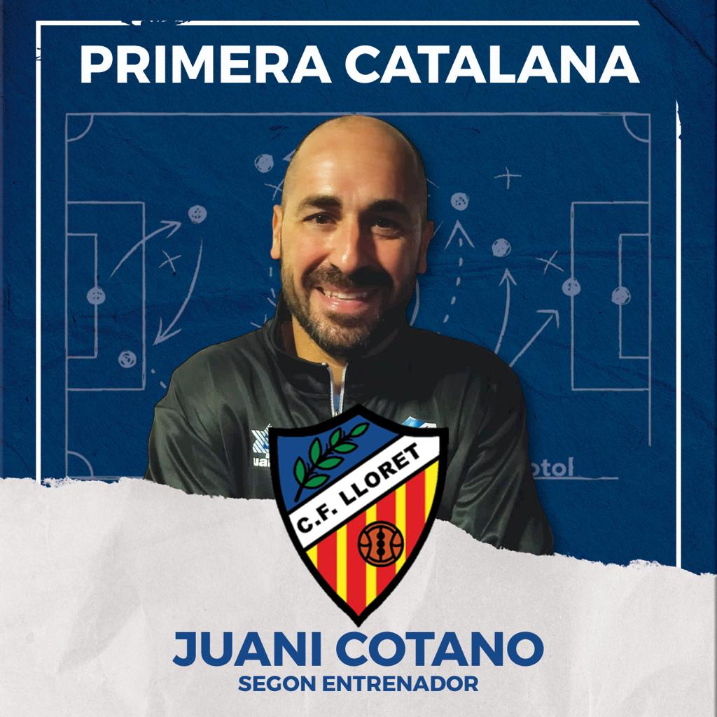 ✍️ PRIMERA CATALANA: JUANI COTANO

Juani Cotano torna al CF Lloret com a segon entrenador del Primer Equip. El lloretenc va formar part de l'entitat com a jugador i també com a entrenador de les categories inferiors.

Benvingut, Juani!

#AmuntLloret #LaHistòriaContinua