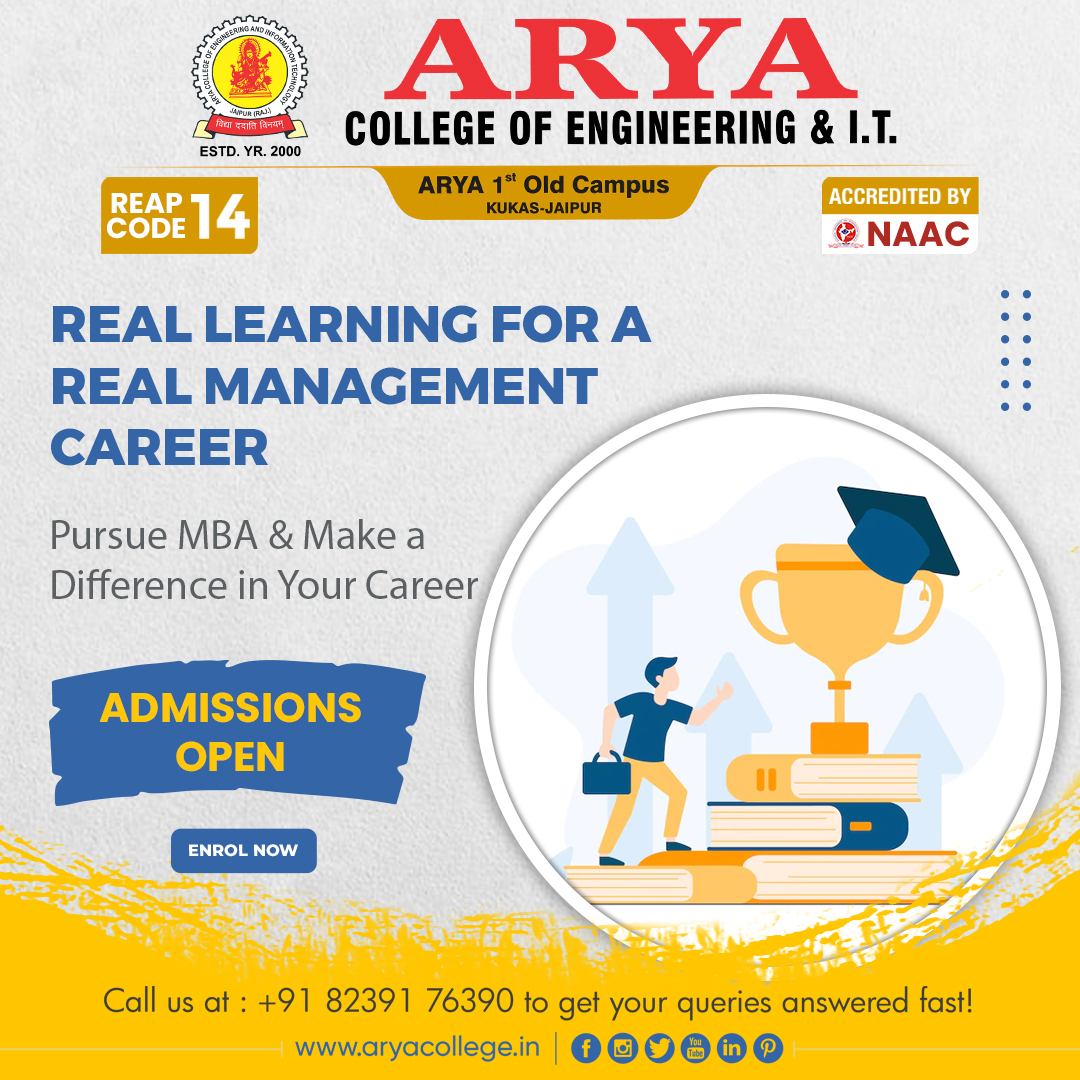 aryacolleges's tweet photo. Pursue #MBA &amp; Make a Difference in your career.
Last Chance for Direct Admission in MBA course in 2022-23 Session available only for few days!

For any admission related enquiry, feel free to contact us. +91 8239176390

#MBAinHR #MBAinMarketing #AdmissionsOpen #AdmissionsOpen2022 https://t.co/9bP4xRC2u0