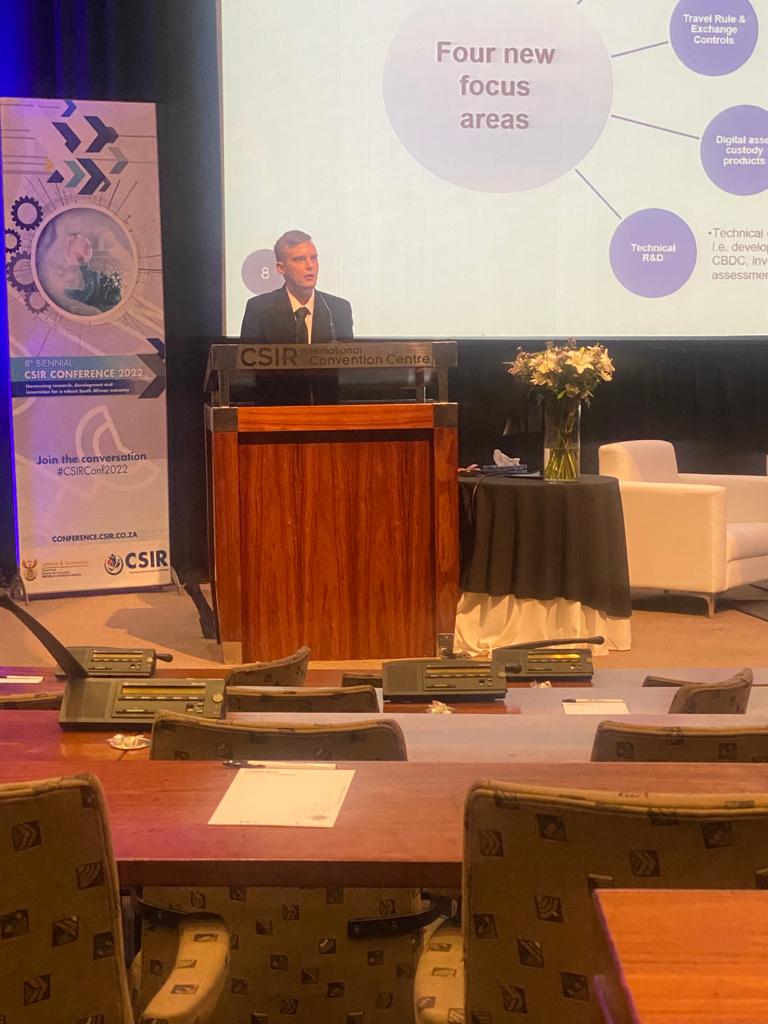 SovereignCarel's tweet photo. Amazing conference by the @CSIR. Talked about some of the blockchain work we're doing, including chain analysis and commerce in the Metaverse using BTC LN. Was fun sharing a stage with @indiebio @marius_reitz @Mazars_SA and SARB
#CSIRconf2022 https://t.co/ut8nTuT5qC