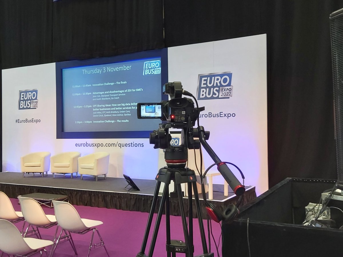 After a very busy day yesterday, we're looking forward to the final day of <a href="/EuroBusExpo/">Euro Bus Expo</a> - which includes an opportunity for us to give a 90-second pitch at the #InnovationChallenge finals in the Masterclass Theatre at 11am.