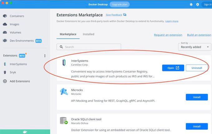 InterSystemsDES's tweet photo. ¡Buenas noticias! La extensión de InterSystems para Docker Desktop ya está disponible en el marketplace:
➡️https://t.co/9IpQO707CP

#IRISDev #docker #dockerdesktop #coding #programacion https://t.co/7hNvHEo5w4