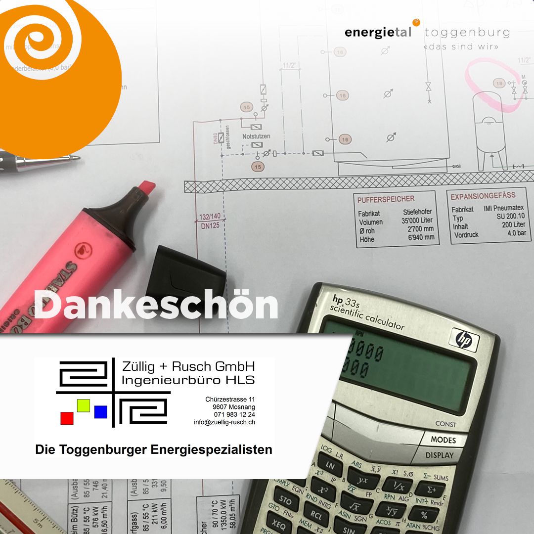 Vielen Dank Züllig + Rusch GmbH. Bereits seit vielen Jahren dürfen wir auf die Unterstützung der kompetenten Planer im Energiebereich zählen. 

#energietal #toggenburg #gewerbepartner #gemeinsam #fernwärme #energiespezialist #energiewende #erneuerbareenergien #mosnang #dankeschön