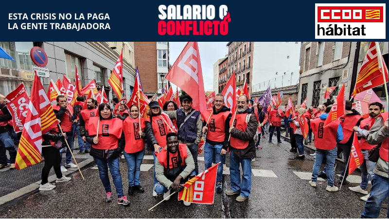 CCOOHabitat_AR's tweet photo. CCOO del Hábitat de Aragón en la gran movilización de Madrid hacia la Plaza Mayor. 
Reivindicamos los derechos de tod@s. #SalarioOConflicto #3NCCOO #EstaPasando
@CCOO_Habitat @fbaraza27 @CCOOAragon @Nativados @mariano1838 @Tarodo77 https://t.co/cFlsDgdnB2